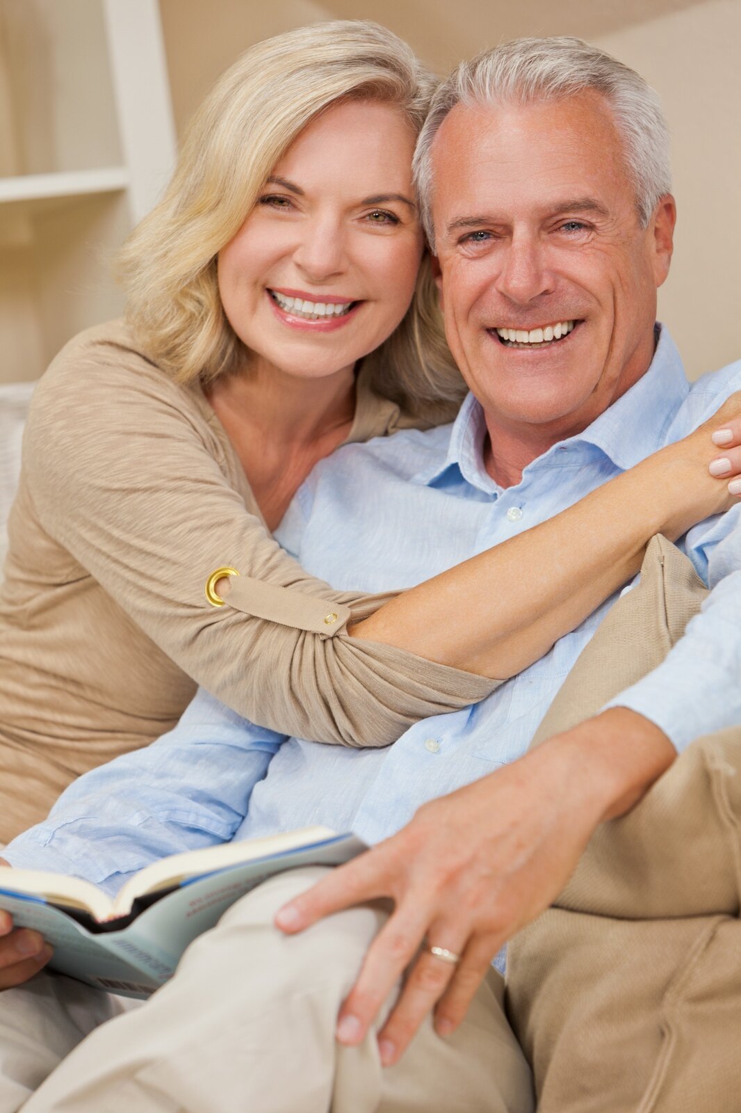 A smiling couple together
